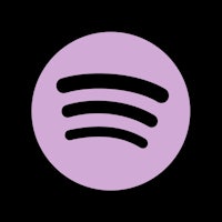 spotify logo on a black background